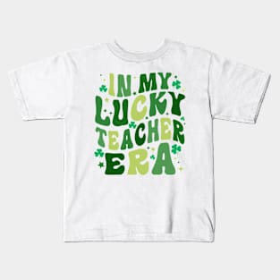 In My Lucky  Teacher Era Kids T-Shirt